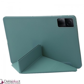 Smart soft dirbtinės odos dėklas - žalias (Xiaomi Redmi Pad Se 11) Smart soft dirbtinės odos dėklas - žalias (Xiaomi Redmi Pad Se 11)
